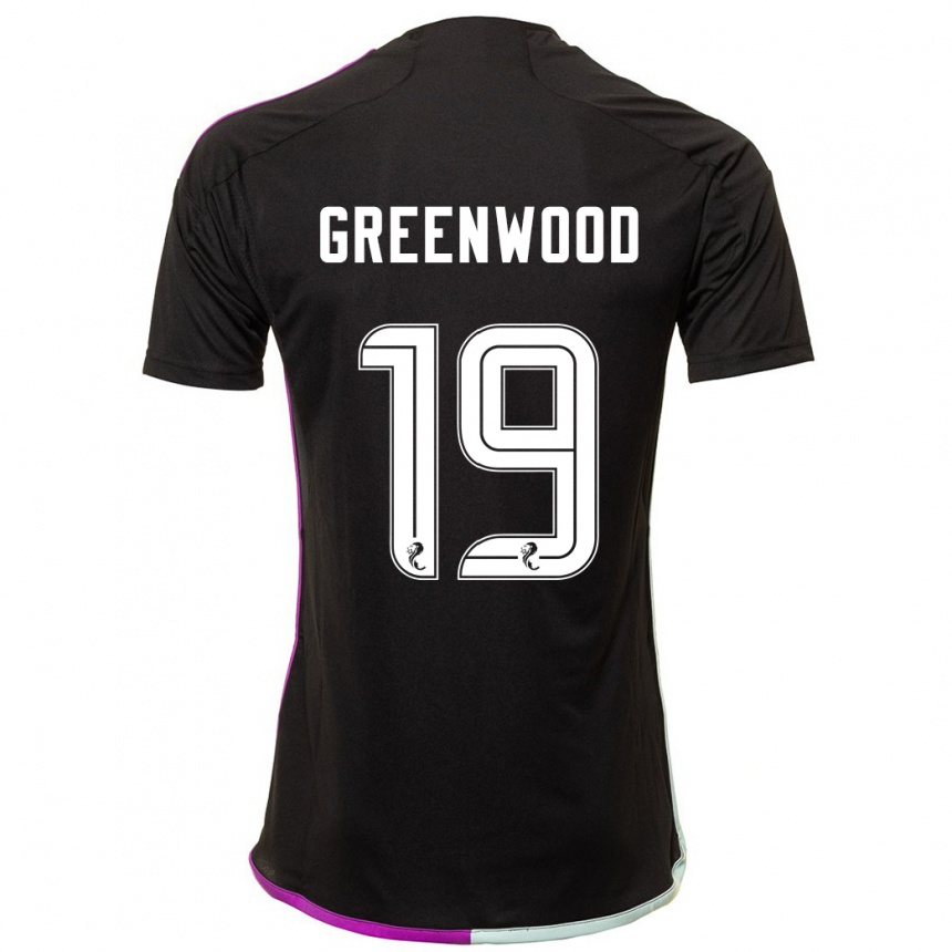 Herren Fußball Brodie Greenwood #19 Schwarz Auswärtstrikot Trikot 2023/24 T-Shirt Luxemburg