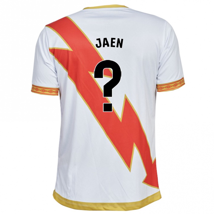 Damen Fußball Carlos Jaén #0 Weiß Heimtrikot Trikot 2023/24 T-Shirt Luxemburg