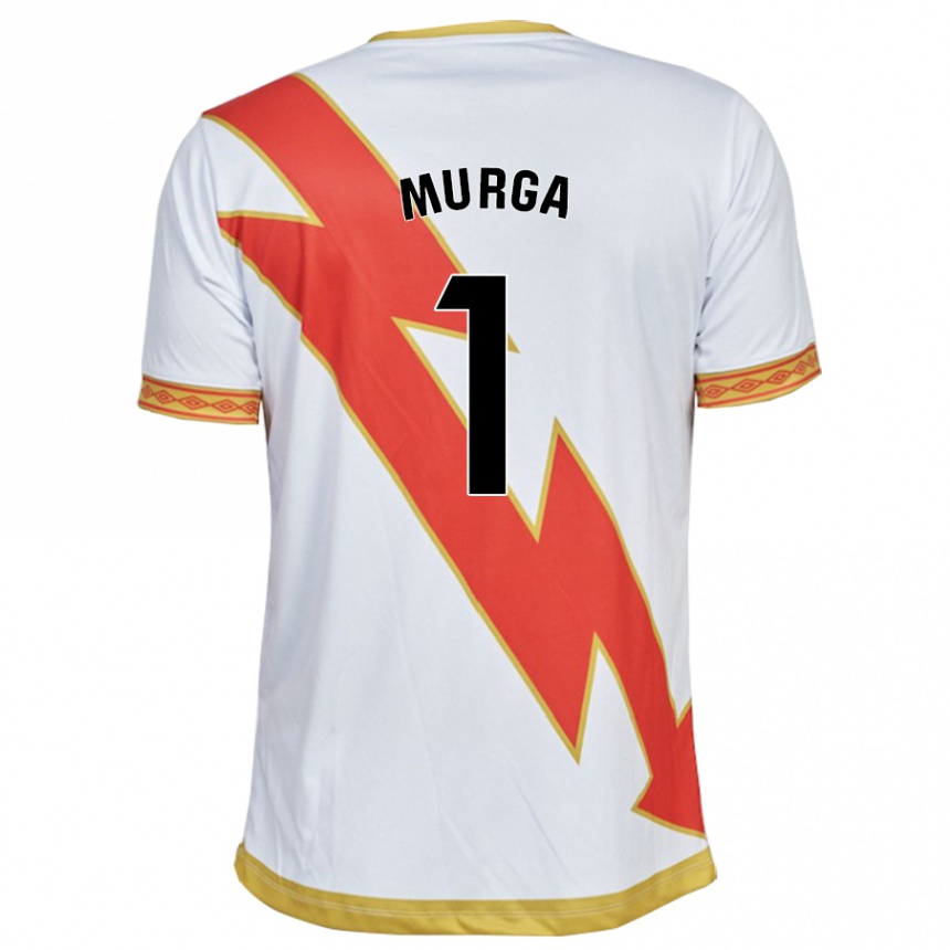 Damen Fußball Ana María De Murga Blanco #1 Weiß Heimtrikot Trikot 2023/24 T-Shirt Luxemburg