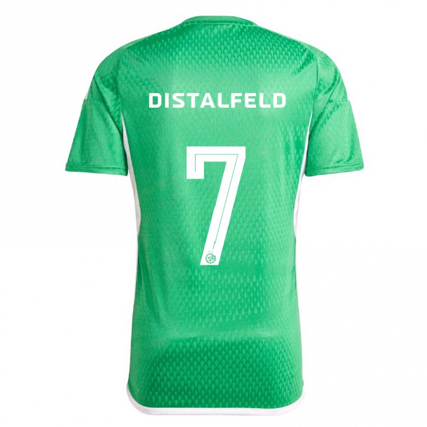 Damen Fußball Yanai Distalfeld #7 Weiß Blau Heimtrikot Trikot 2023/24 T-Shirt Luxemburg
