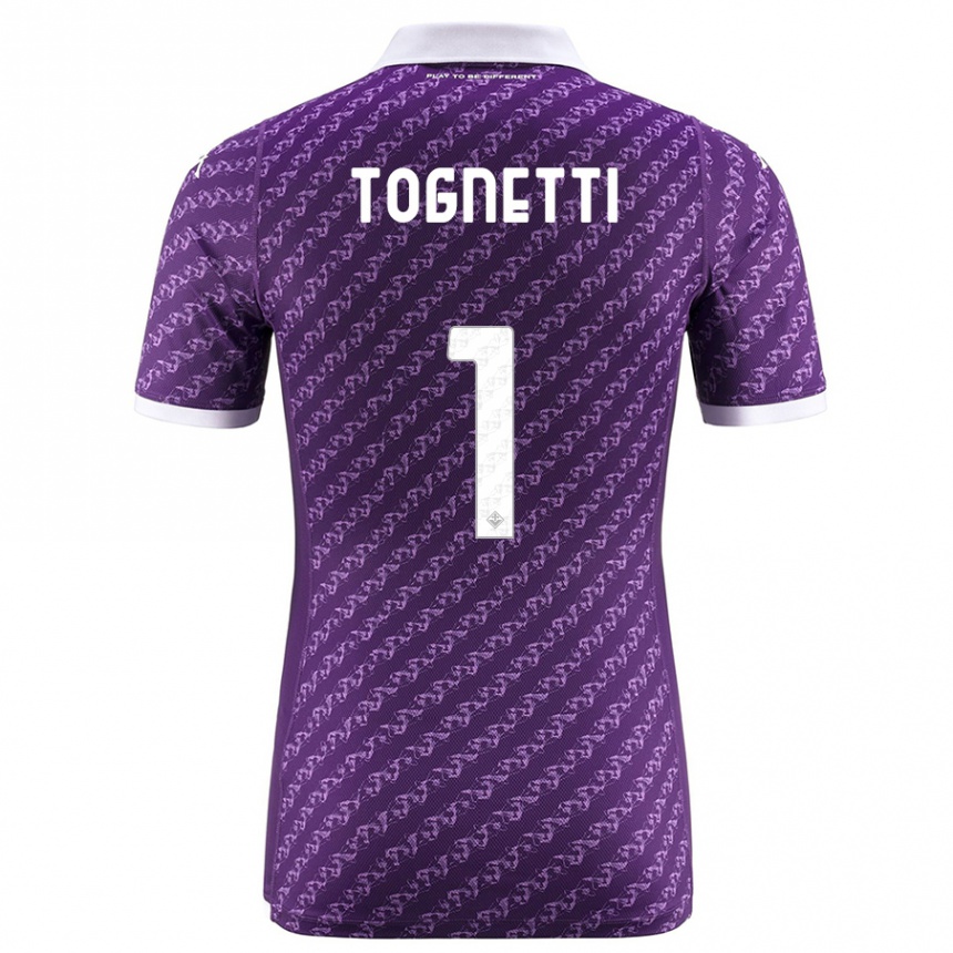 Damen Fußball Laerte Tognetti #1 Violett Heimtrikot Trikot 2023/24 T-Shirt Luxemburg