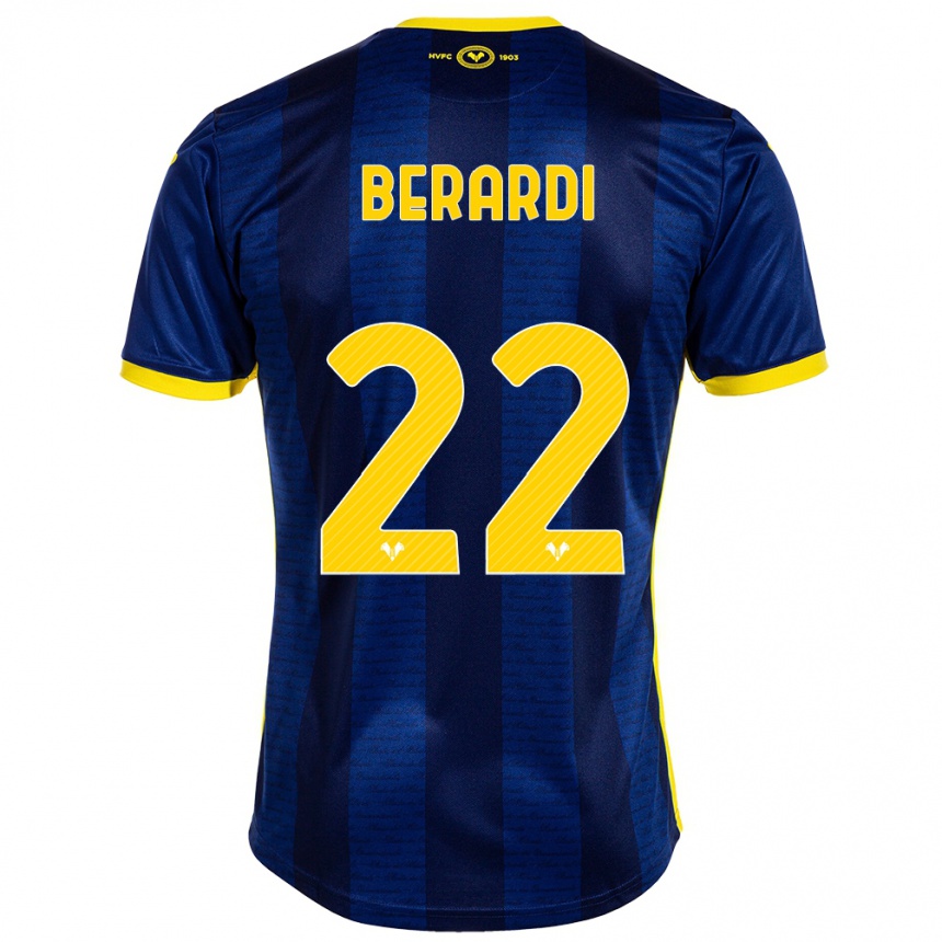 Damen Fußball Alessandro Berardi #22 Marine Heimtrikot Trikot 2023/24 T-Shirt Luxemburg