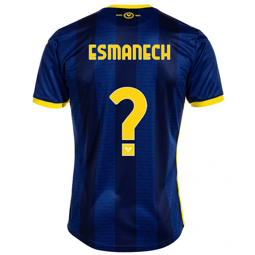 Damen Fußball Inigo Esmanech #0 Marine Heimtrikot Trikot 2023/24 T-Shirt Luxemburg