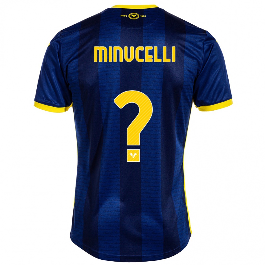 Damen Fußball Enrico Minucelli #0 Marine Heimtrikot Trikot 2023/24 T-Shirt Luxemburg