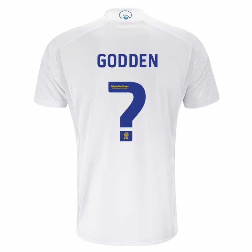 Damen Fußball Scott Godden #0 Weiß Heimtrikot Trikot 2023/24 T-Shirt Luxemburg