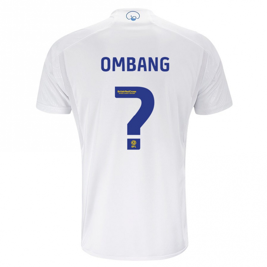 Damen Fußball Darryl Ombang #0 Weiß Heimtrikot Trikot 2023/24 T-Shirt Luxemburg