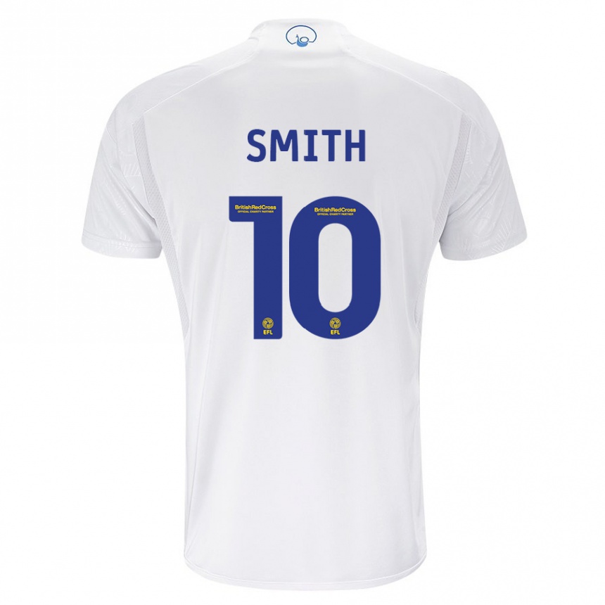 Damen Fußball Kathryn Smith #10 Weiß Heimtrikot Trikot 2023/24 T-Shirt Luxemburg