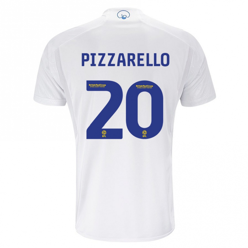 Damen Fußball Charlyann Pizzarello #20 Weiß Heimtrikot Trikot 2023/24 T-Shirt Luxemburg