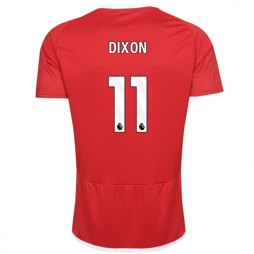 Damen Fußball Chloe Dixon #11 Rot Heimtrikot Trikot 2023/24 T-Shirt Luxemburg