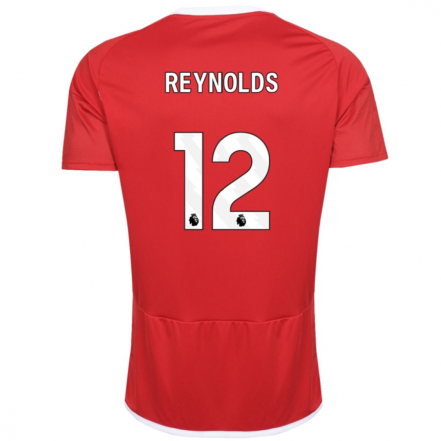 Damen Fußball Niamh Reynolds #12 Rot Heimtrikot Trikot 2023/24 T-Shirt Luxemburg
