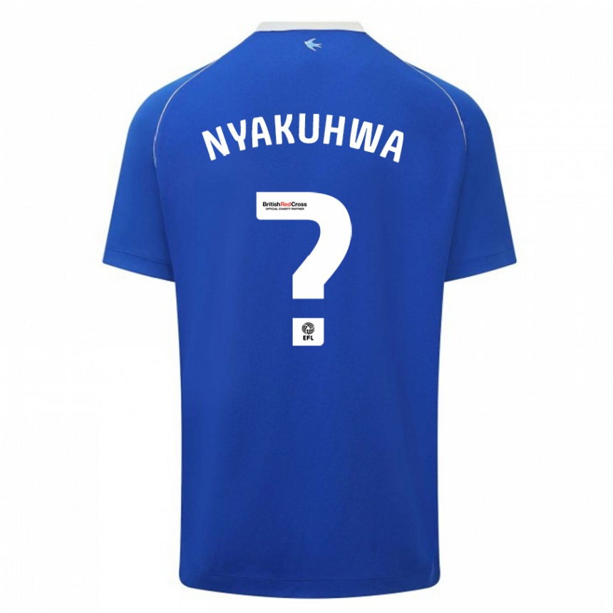 Damen Fußball Tanatswa Nyakuhwa #0 Blau Heimtrikot Trikot 2023/24 T-Shirt Luxemburg