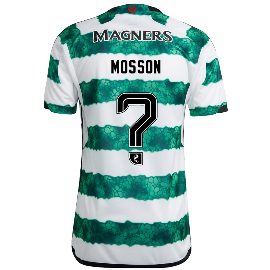 Damen Fußball Louis Mosson #0 Grün Heimtrikot Trikot 2023/24 T-Shirt Luxemburg