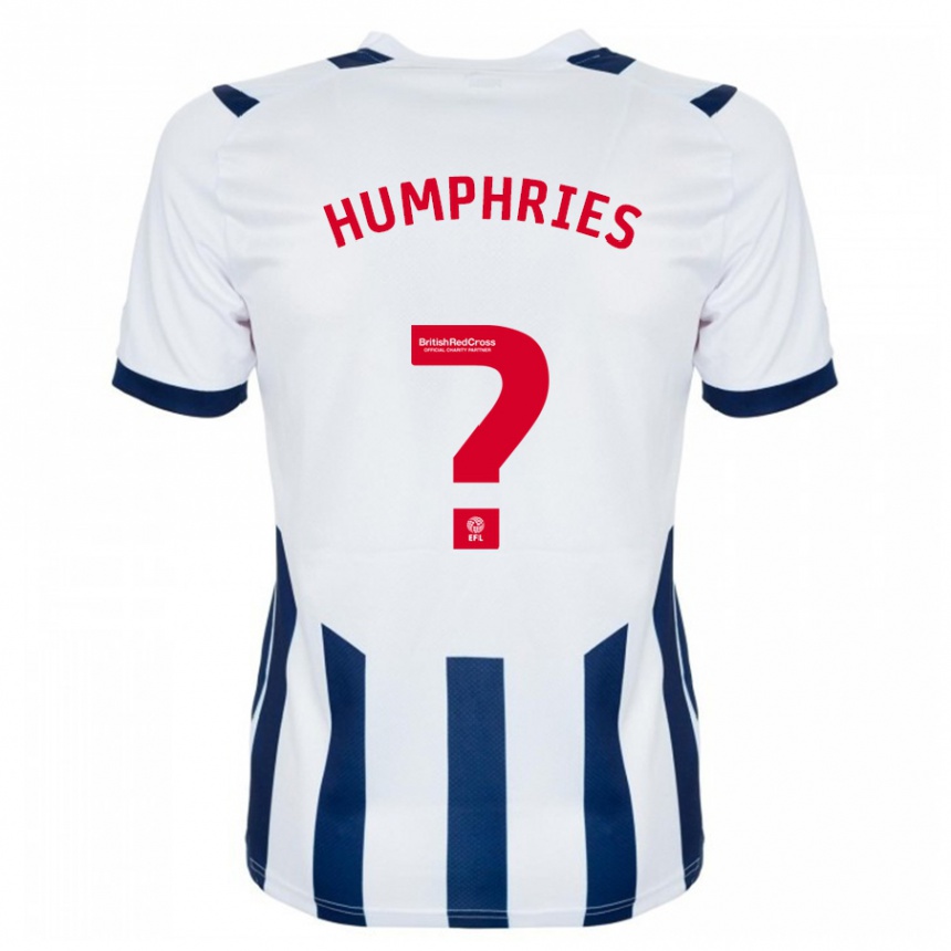 Damen Fußball Evan Humphries #0 Weiß Heimtrikot Trikot 2023/24 T-Shirt Luxemburg