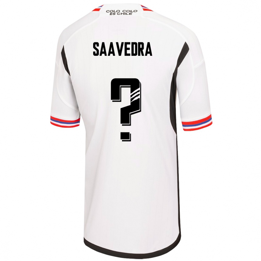 Damen Fußball Danilo Saavedra #0 Weiß Heimtrikot Trikot 2023/24 T-Shirt Luxemburg