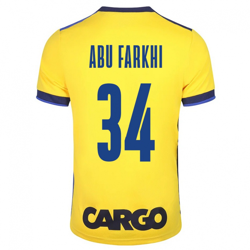 Damen Fußball Sayed Abu Farkhi #34 Gelb Heimtrikot Trikot 2023/24 T-Shirt Luxemburg