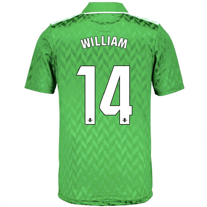 Damen Fußball William Carvalho #14 Grün Auswärtstrikot Trikot 2023/24 T-Shirt Luxemburg