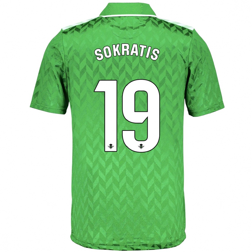 Damen Fußball Sokratis Papastathopoulos #19 Grün Auswärtstrikot Trikot 2023/24 T-Shirt Luxemburg