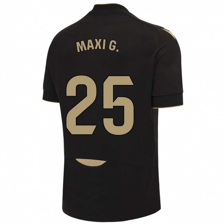 Damen Fußball Maxi Gómez #25 Schwarz Auswärtstrikot Trikot 2023/24 T-Shirt Luxemburg