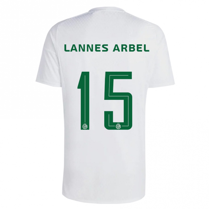 Damen Fußball Tomer Lannes Arbel #15 Grün Blau Auswärtstrikot Trikot 2023/24 T-Shirt Luxemburg