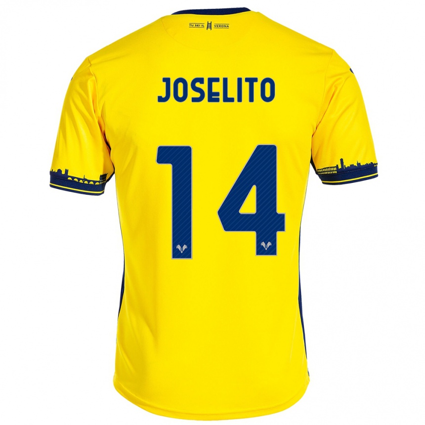 Damen Fußball Joselito #14 Gelb Auswärtstrikot Trikot 2023/24 T-Shirt Luxemburg