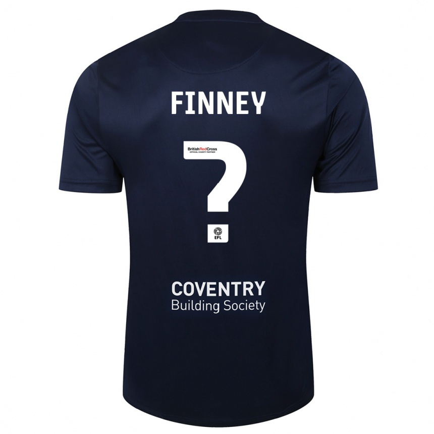 Damen Fußball Charlie Finney #0 Rote Marine Auswärtstrikot Trikot 2023/24 T-Shirt Luxemburg