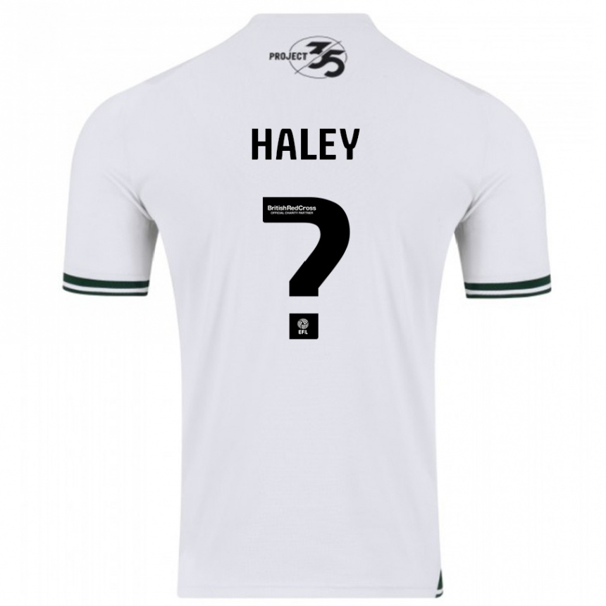 Damen Fußball Toby Haley #0 Weiß Auswärtstrikot Trikot 2023/24 T-Shirt Luxemburg