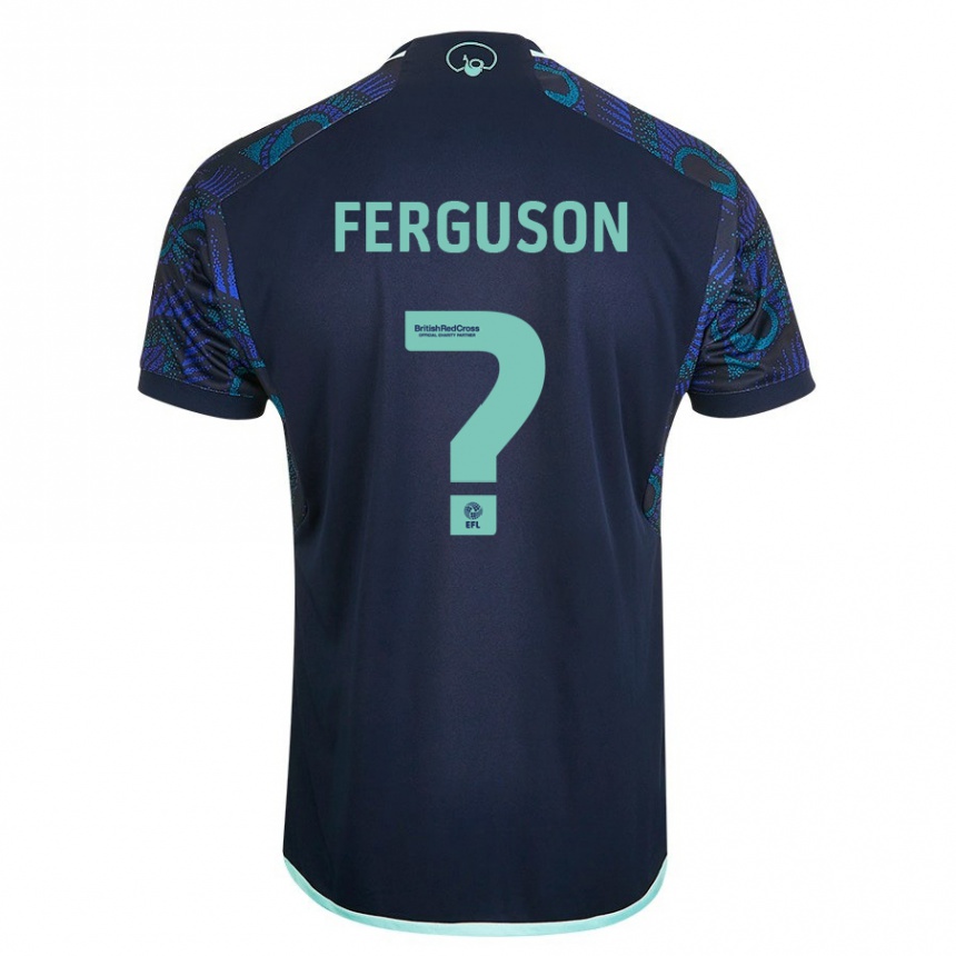 Damen Fußball Connor Ferguson #0 Blau Auswärtstrikot Trikot 2023/24 T-Shirt Luxemburg