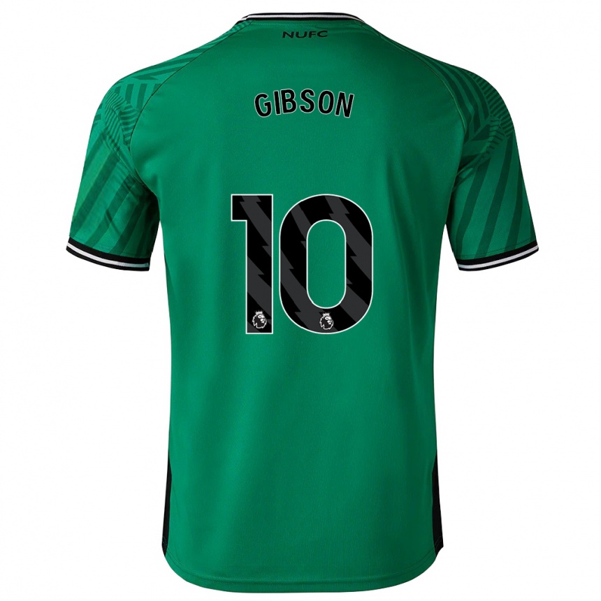 Damen Fußball Georgia Gibson #10 Grün Auswärtstrikot Trikot 2023/24 T-Shirt Luxemburg