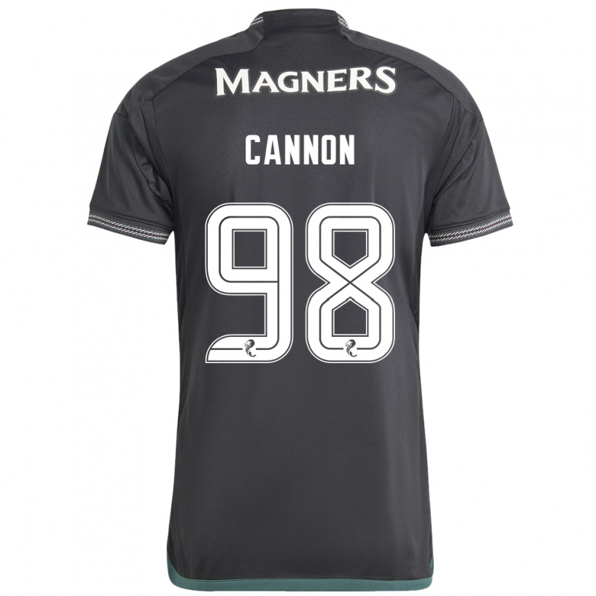 Damen Fußball Aidan Cannon #98 Schwarz Auswärtstrikot Trikot 2023/24 T-Shirt Luxemburg