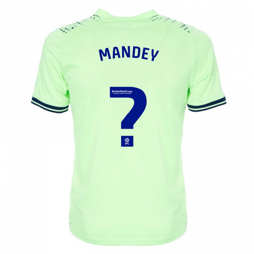 Damen Fußball Souleyman Mandey #0 Marine Auswärtstrikot Trikot 2023/24 T-Shirt Luxemburg