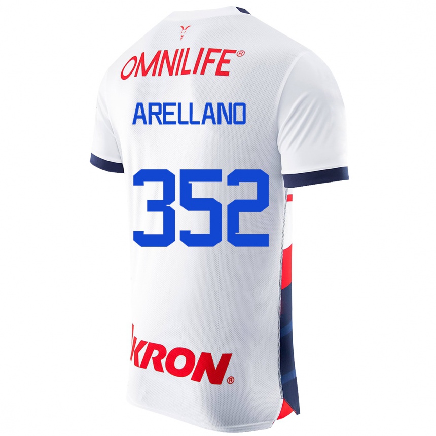 Damen Fußball Santiago Arellano #352 Weiß Auswärtstrikot Trikot 2023/24 T-Shirt Luxemburg