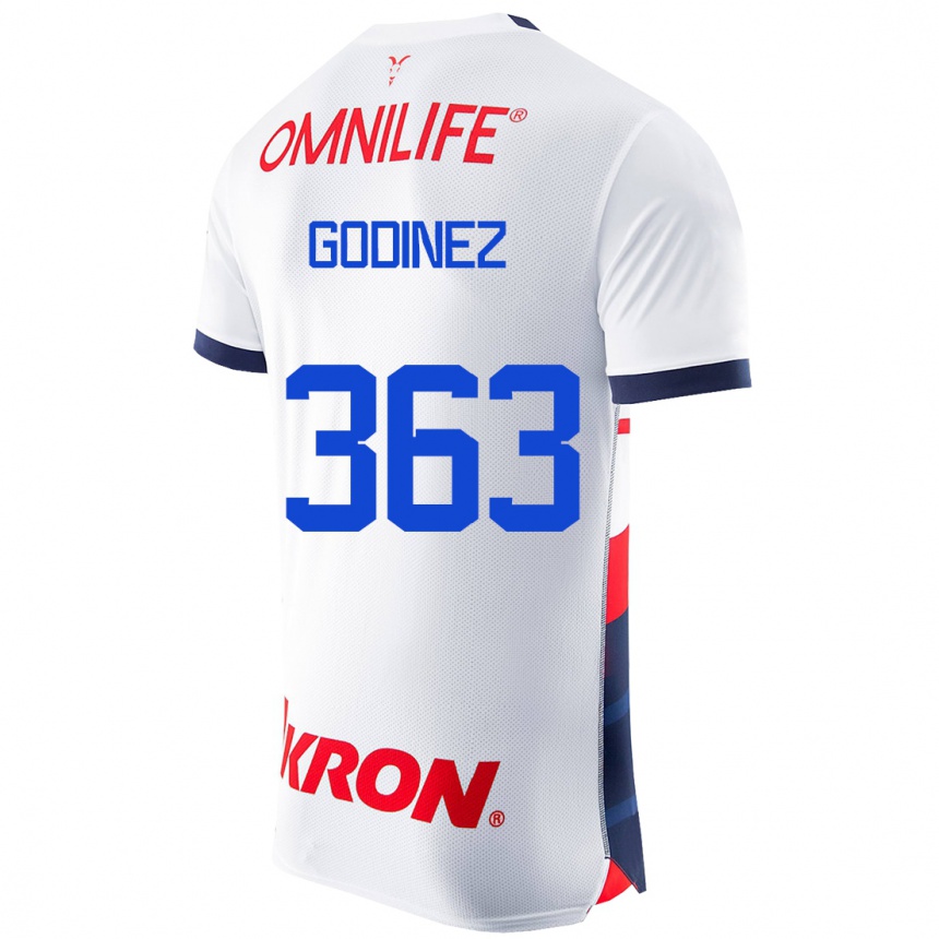 Damen Fußball André Godinez #363 Weiß Auswärtstrikot Trikot 2023/24 T-Shirt Luxemburg