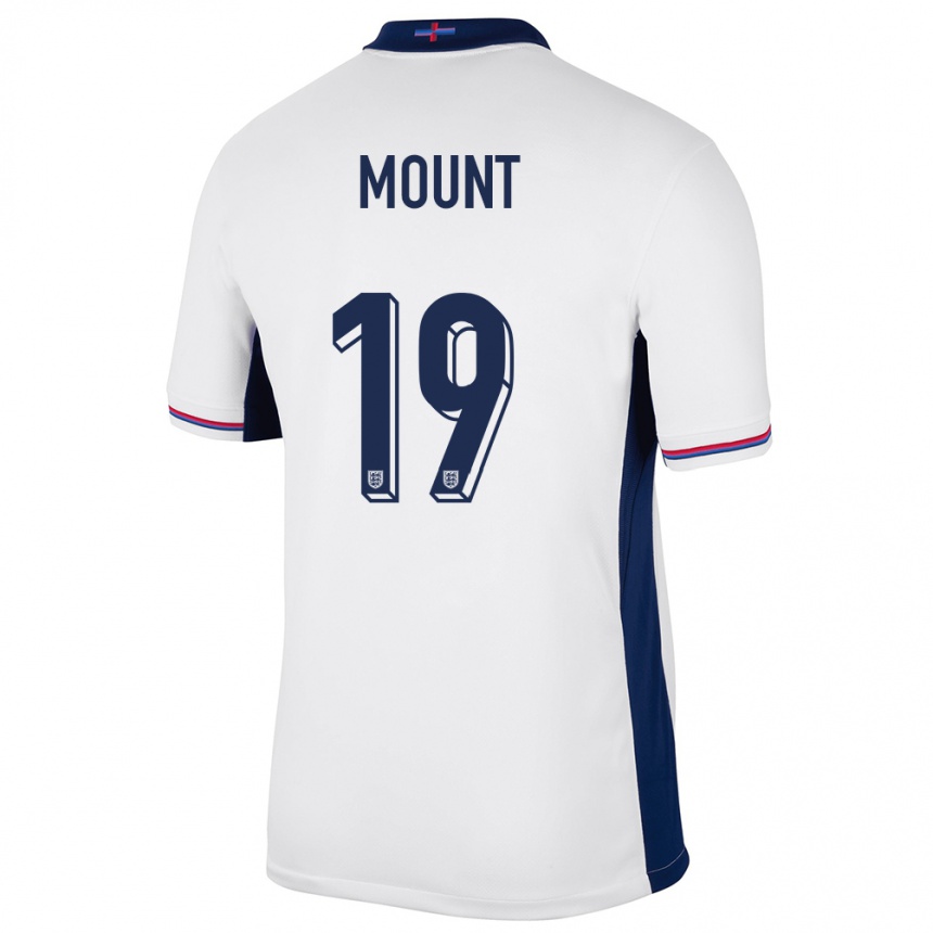 Kinder Fußball England Mason Mount #19 Weiß Heimtrikot Trikot 24-26 T-Shirt Luxemburg