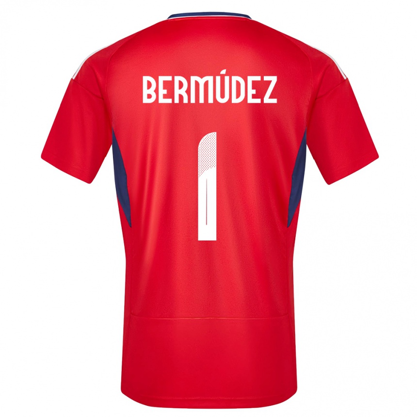 Kinder Fußball Costa Rica Noelia Bermudez #1 Rot Heimtrikot Trikot 24-26 T-Shirt Luxemburg