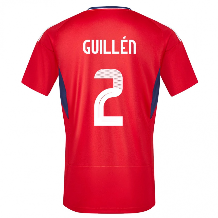 Kinder Fußball Costa Rica Gabriela Guillen #2 Rot Heimtrikot Trikot 24-26 T-Shirt Luxemburg