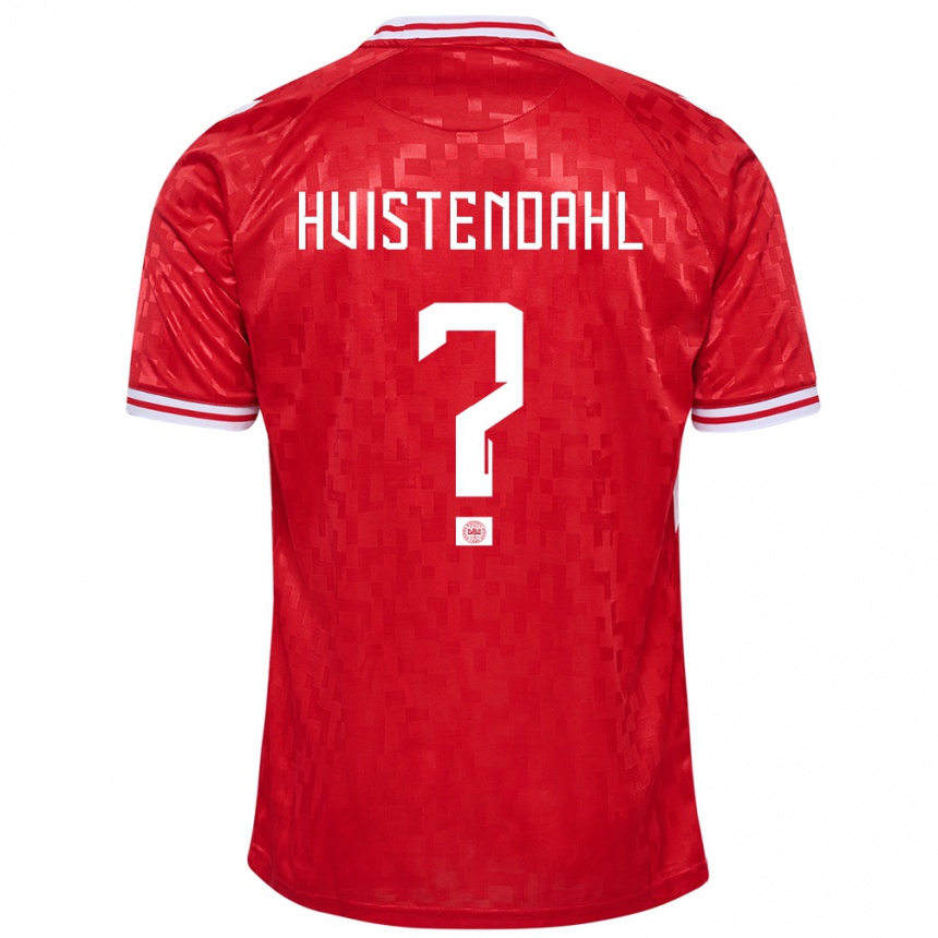 Kinder Fußball Dänemark Johan Hvistendahl #0 Rot Heimtrikot Trikot 24-26 T-Shirt Luxemburg