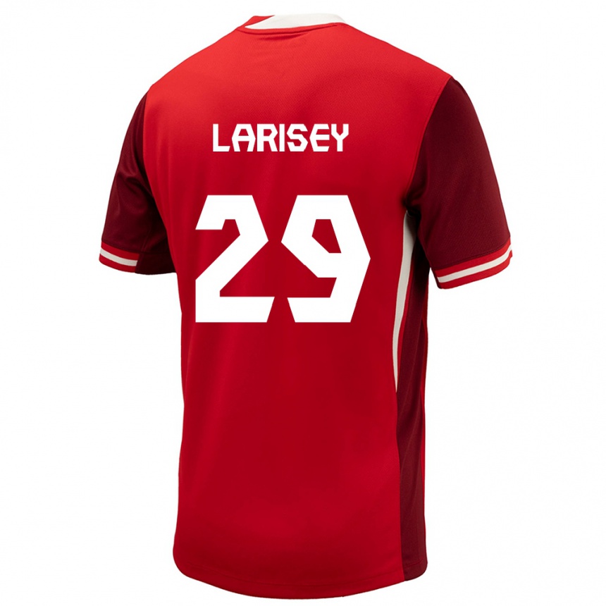 Kinder Fußball Kanada Clarissa Larisey #29 Rot Heimtrikot Trikot 24-26 T-Shirt Luxemburg