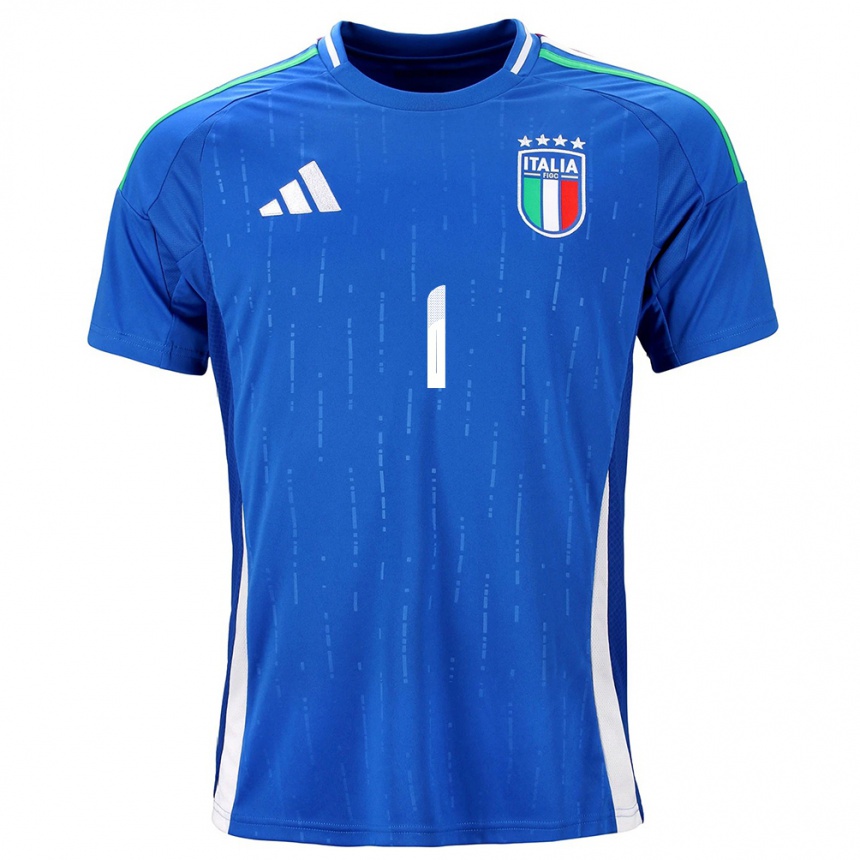 Kinder Fußball Italien Alessandro Longoni #1 Blau Heimtrikot Trikot 24-26 T-Shirt Luxemburg