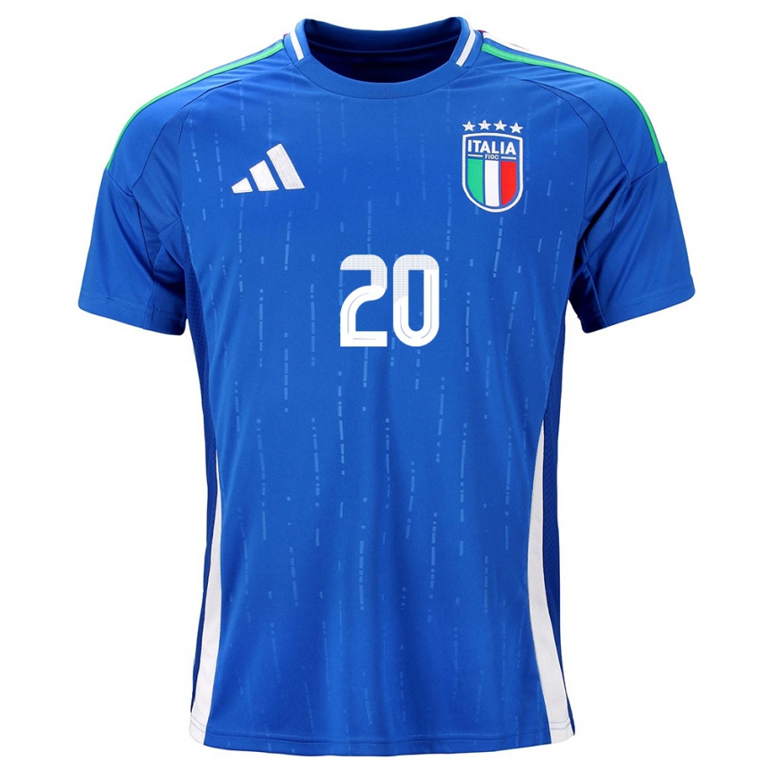 Kinder Fußball Italien Giada Greggi #20 Blau Heimtrikot Trikot 24-26 T-Shirt Luxemburg