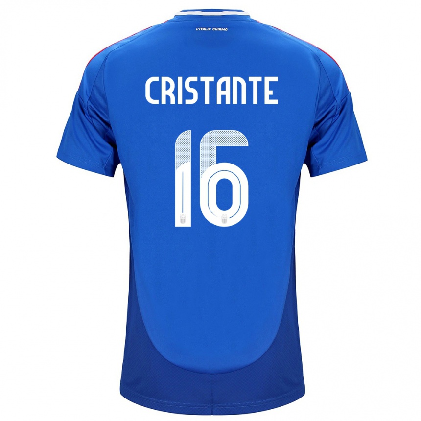 Kinder Fußball Italien Bryan Cristante #16 Blau Heimtrikot Trikot 24-26 T-Shirt Luxemburg