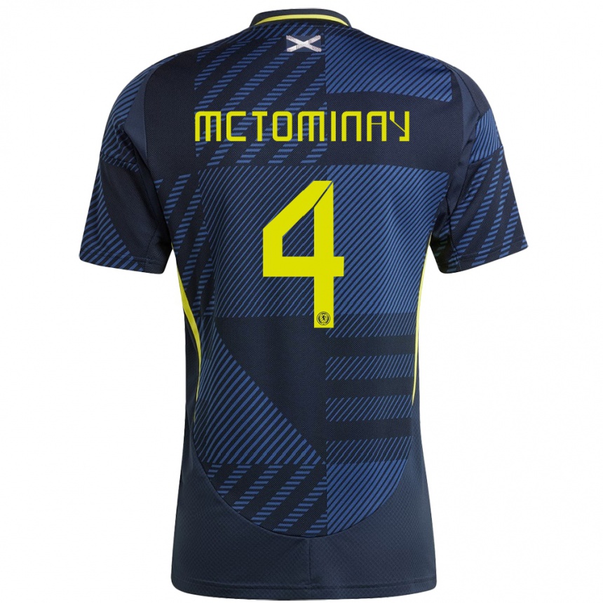 Kinder Fußball Schottland Scott Mctominay #4 Dunkelblau Heimtrikot Trikot 24-26 T-Shirt Luxemburg