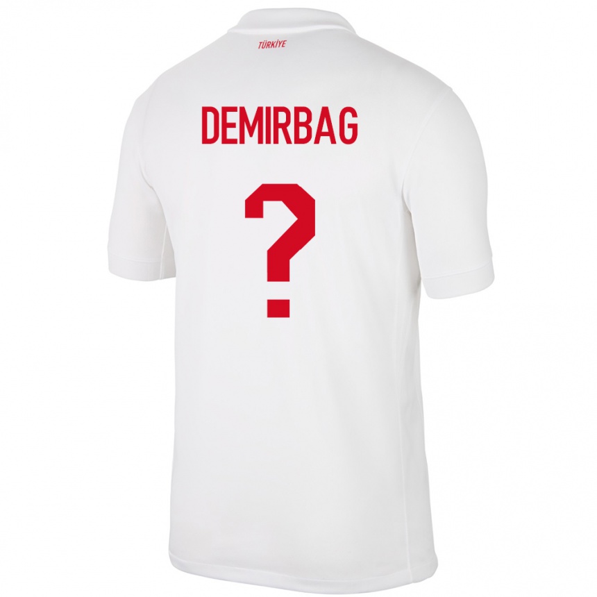 Kinder Fußball Türkei Ozan Demirbağ #0 Weiß Heimtrikot Trikot 24-26 T-Shirt Luxemburg