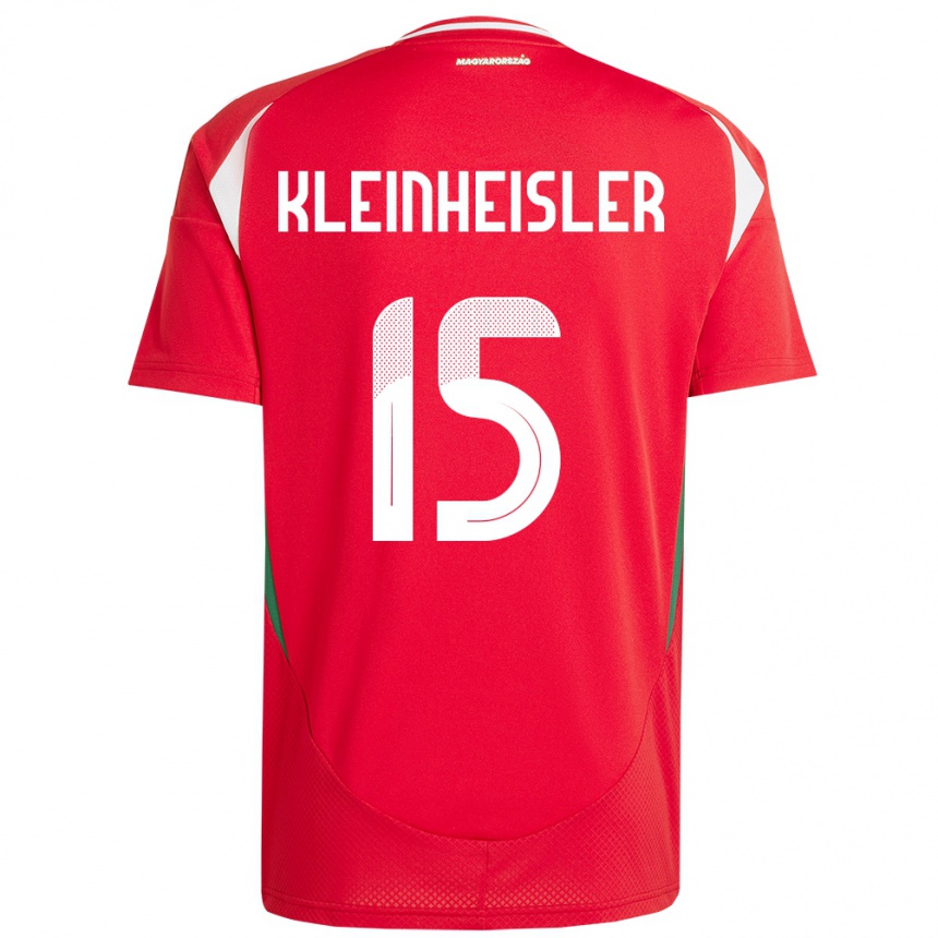 Kinder Fußball Ungarn László Kleinheisler #15 Rot Heimtrikot Trikot 24-26 T-Shirt Luxemburg