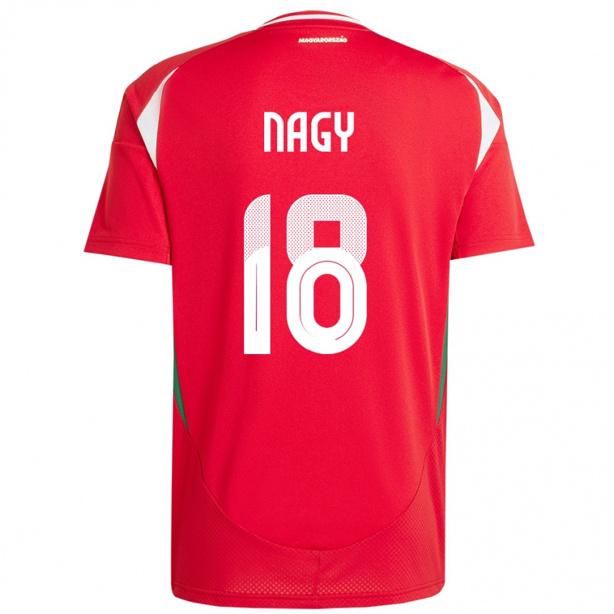 Kinder Fußball Ungarn Zsolt Nagy #18 Rot Heimtrikot Trikot 24-26 T-Shirt Luxemburg