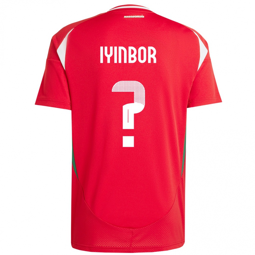 Kinder Fußball Ungarn Patrick Iyinbor #0 Rot Heimtrikot Trikot 24-26 T-Shirt Luxemburg