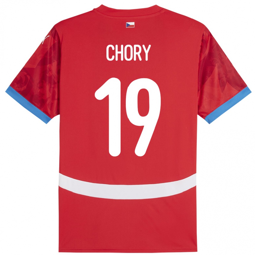 Kinder Fußball Tschechien Tomas Chory #19 Rot Heimtrikot Trikot 24-26 T-Shirt Luxemburg