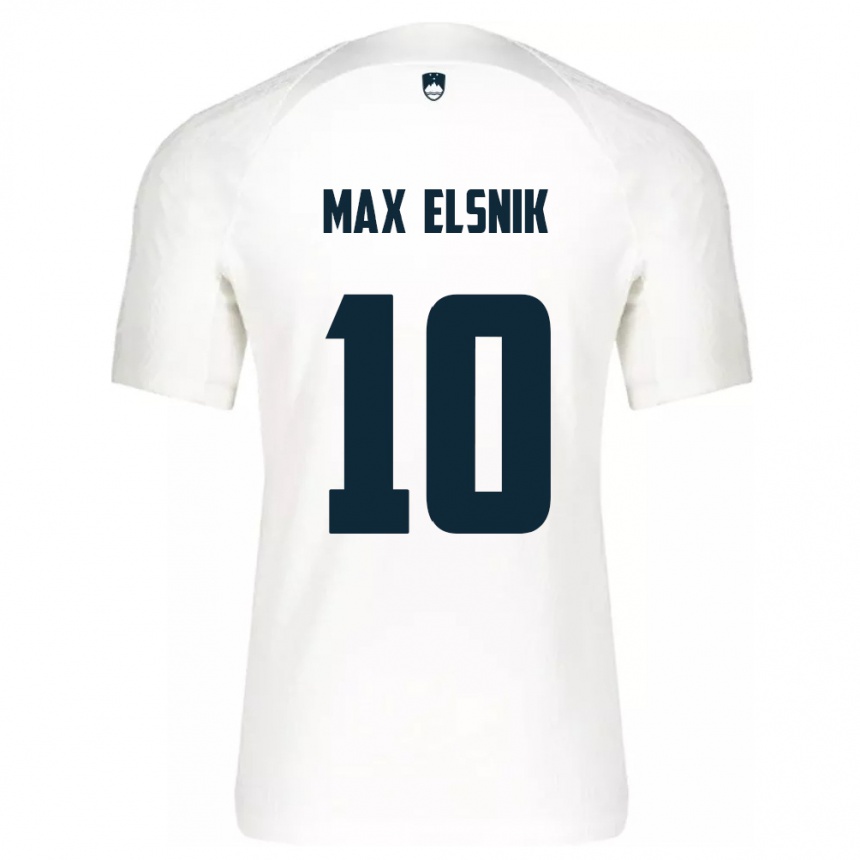 Kinder Fußball Slowenien Timi Max Elsnik #10 Weiß Heimtrikot Trikot 24-26 T-Shirt Luxemburg