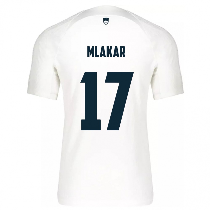 Kinder Fußball Slowenien Jan Mlakar #17 Weiß Heimtrikot Trikot 24-26 T-Shirt Luxemburg