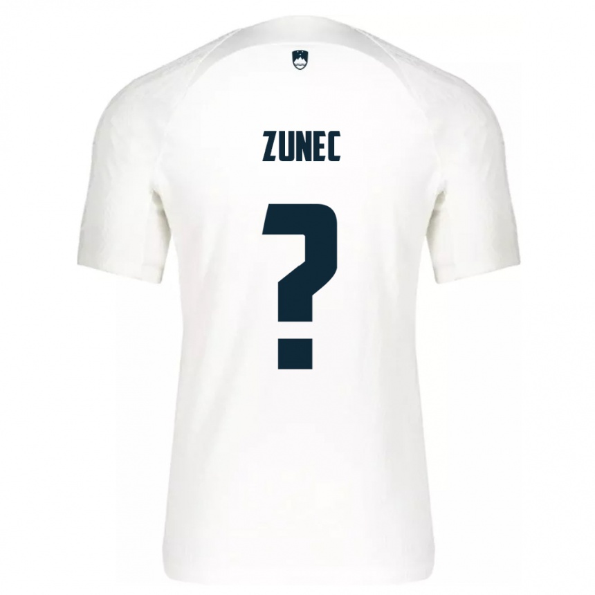 Kinder Fußball Slowenien Bor Zunec #0 Weiß Heimtrikot Trikot 24-26 T-Shirt Luxemburg