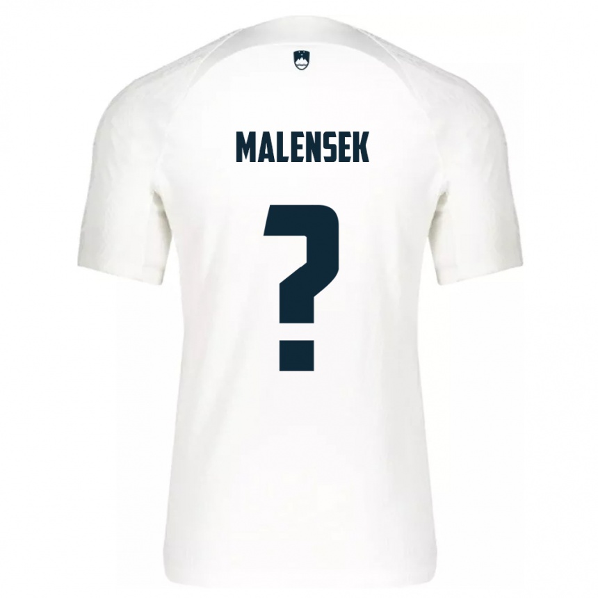 Kinder Fußball Slowenien Matej Malensek #0 Weiß Heimtrikot Trikot 24-26 T-Shirt Luxemburg